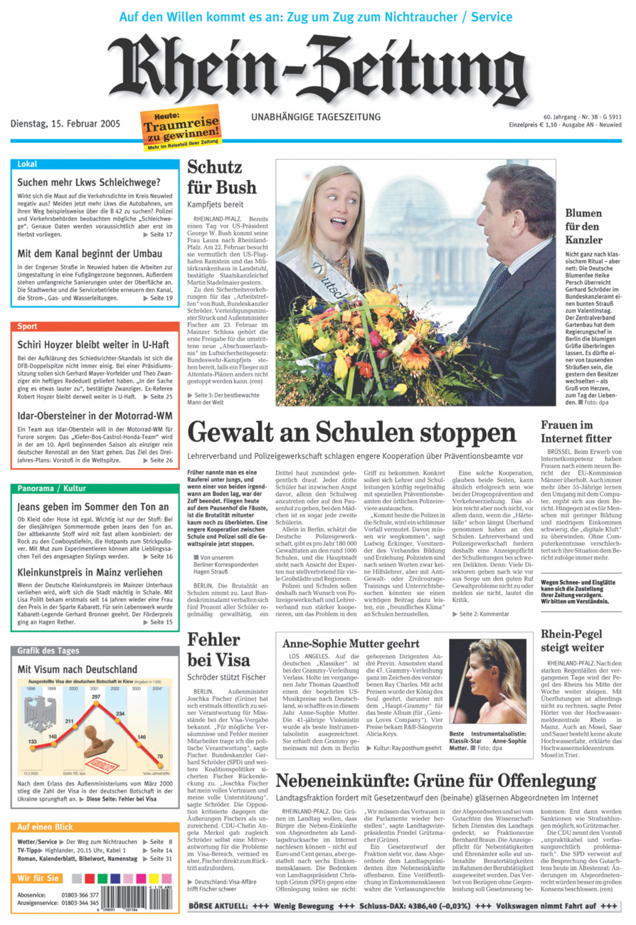 Rhein-Zeitung Kreis Neuwied vom Dienstag, 15.02.2005