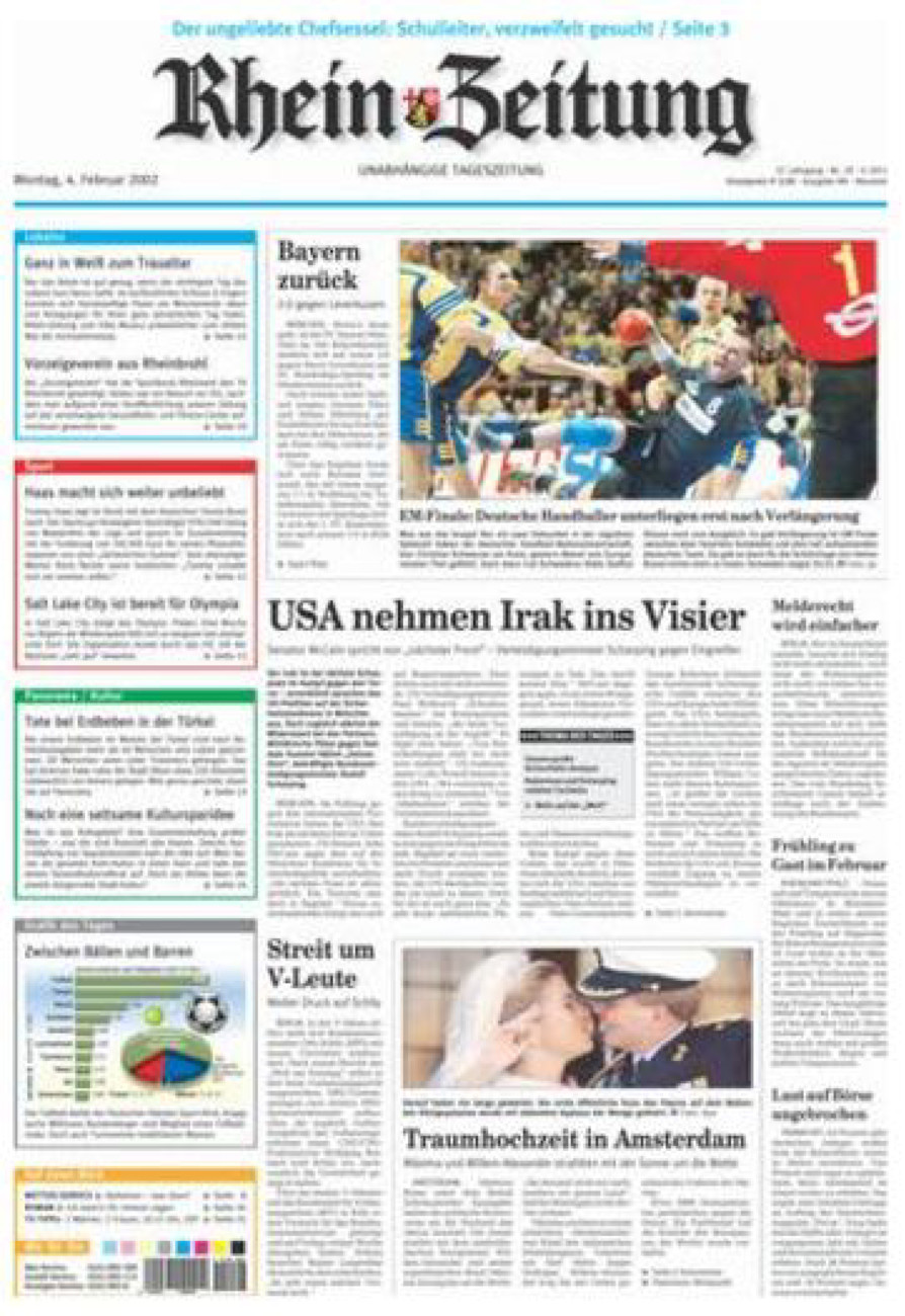 Rhein-Zeitung Kreis Neuwied vom Montag, 04.02.2002