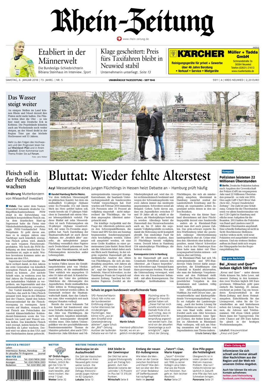 Rhein-Zeitung Kreis Neuwied vom Samstag, 06.01.2018