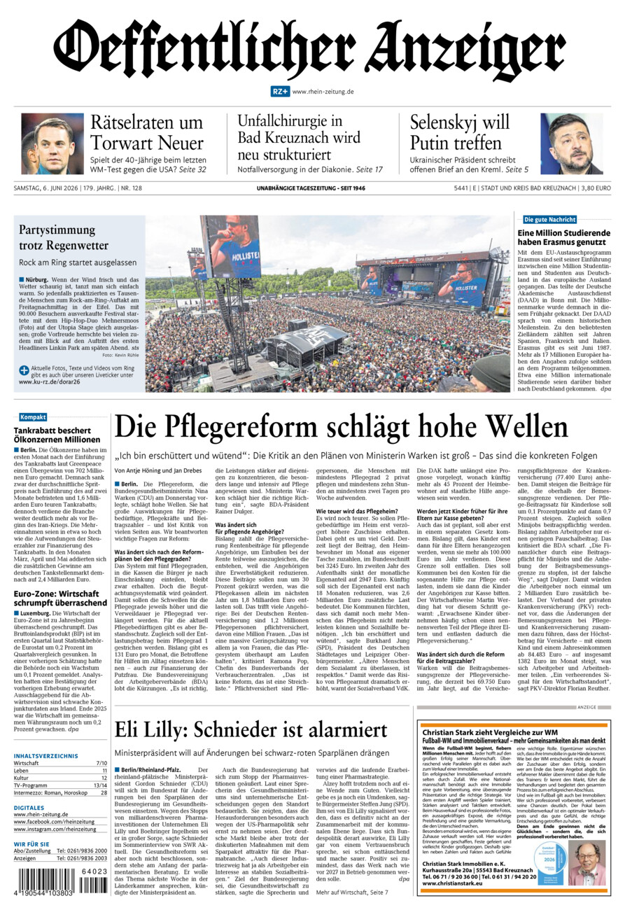 Oeffentlicher Anzeiger vom Samstag, 06.06.2026