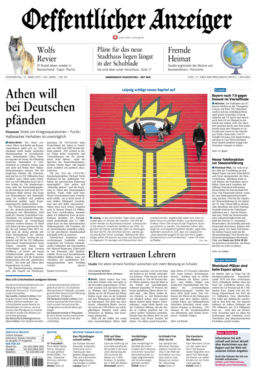 Oeffentlicher Anzeiger Kirn (Archiv) vom Donnerstag, 12.03.2015