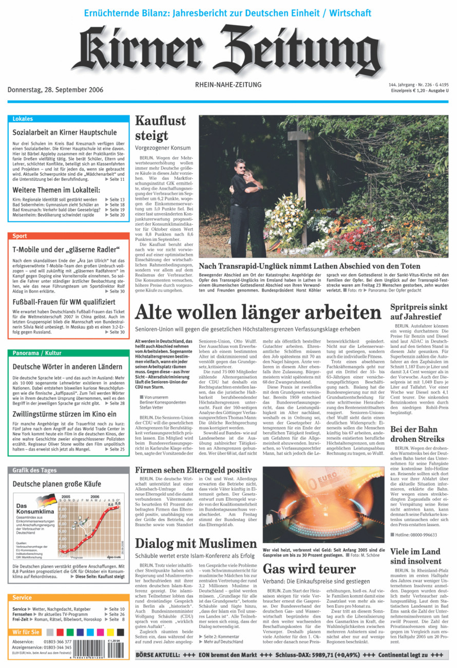 Oeffentlicher Anzeiger Kirn (Archiv) vom Donnerstag, 28.09.2006