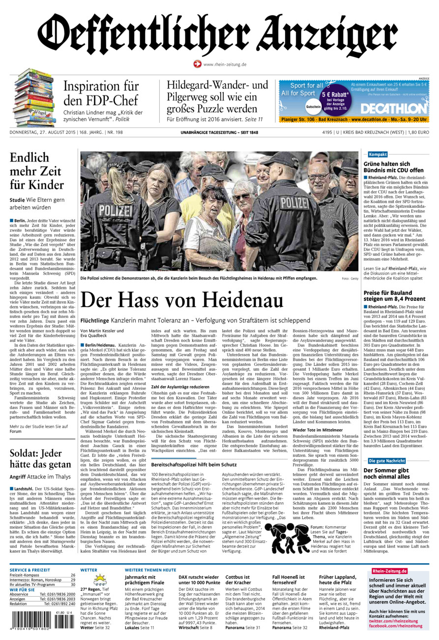 Oeffentlicher Anzeiger Kirn (Archiv) vom Donnerstag, 27.08.2015