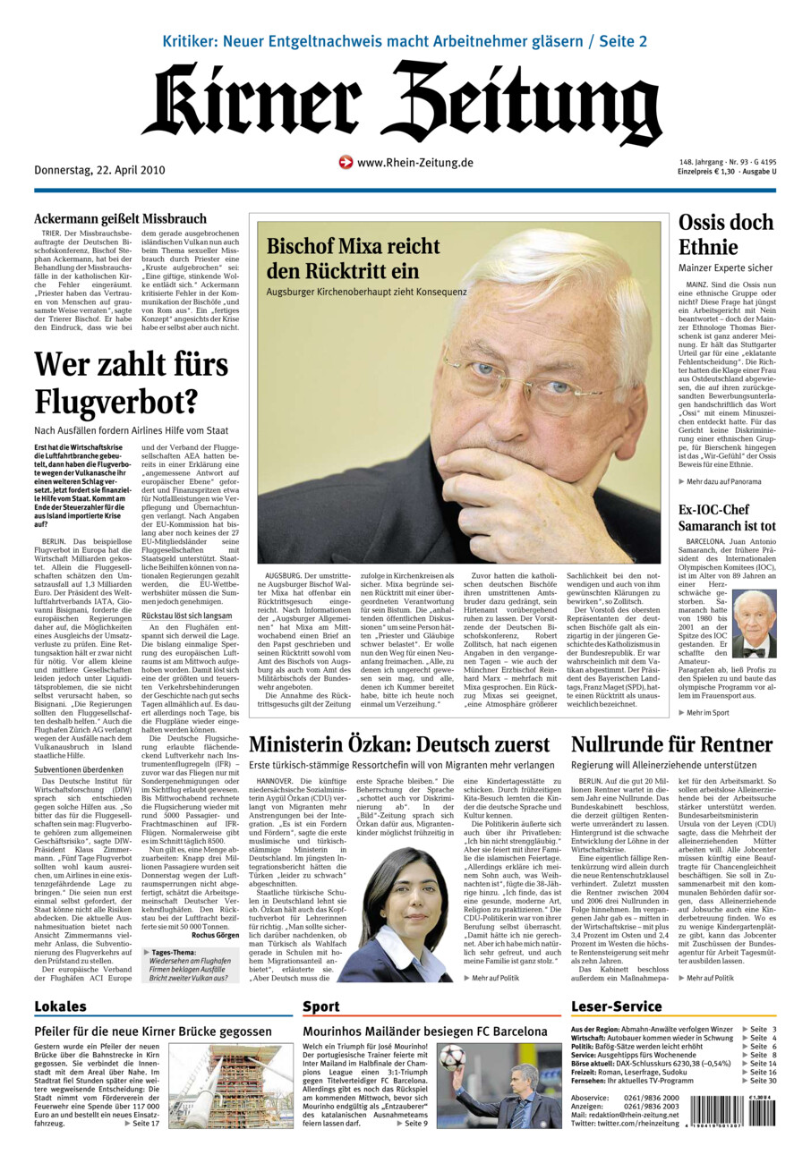 Oeffentlicher Anzeiger Kirn (Archiv) vom Donnerstag, 22.04.2010