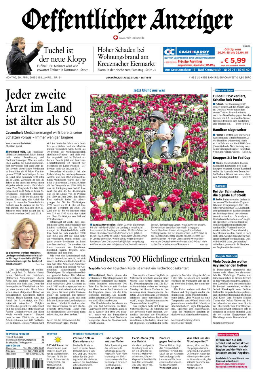 Oeffentlicher Anzeiger Kirn (Archiv) vom Montag, 20.04.2015