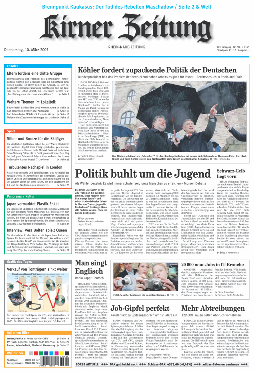 Oeffentlicher Anzeiger Kirn (Archiv) vom Donnerstag, 10.03.2005