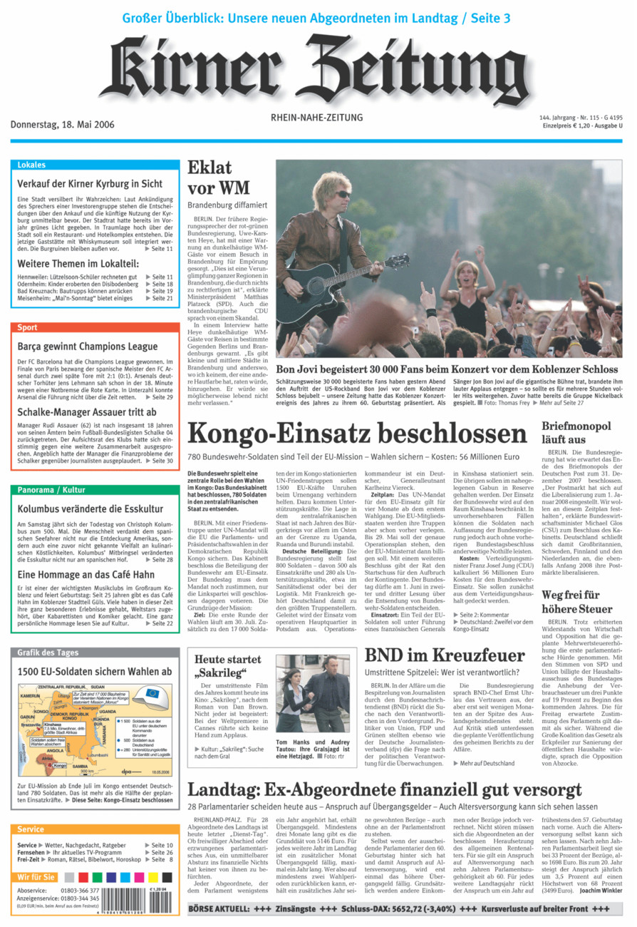Oeffentlicher Anzeiger Kirn (Archiv) vom Donnerstag, 18.05.2006