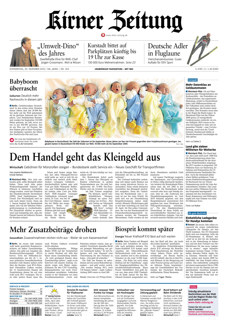 Oeffentlicher Anzeiger Kirn (Archiv) vom Donnerstag, 30.12.2010