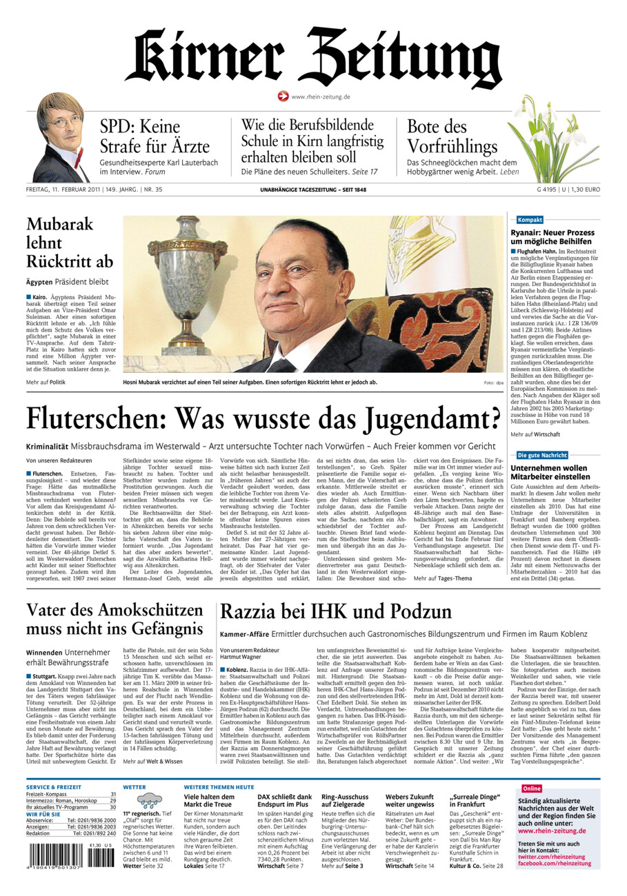 Oeffentlicher Anzeiger Kirn (Archiv) vom Freitag, 11.02.2011
