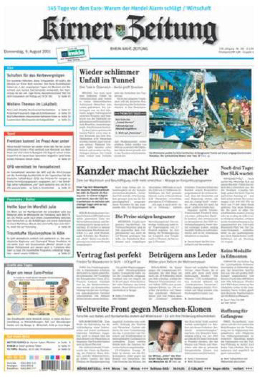 Oeffentlicher Anzeiger Kirn (Archiv) vom Donnerstag, 09.08.2001