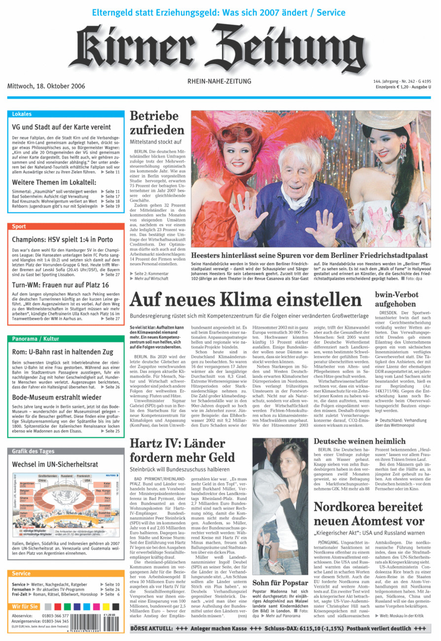 Oeffentlicher Anzeiger Kirn (Archiv) vom Mittwoch, 18.10.2006