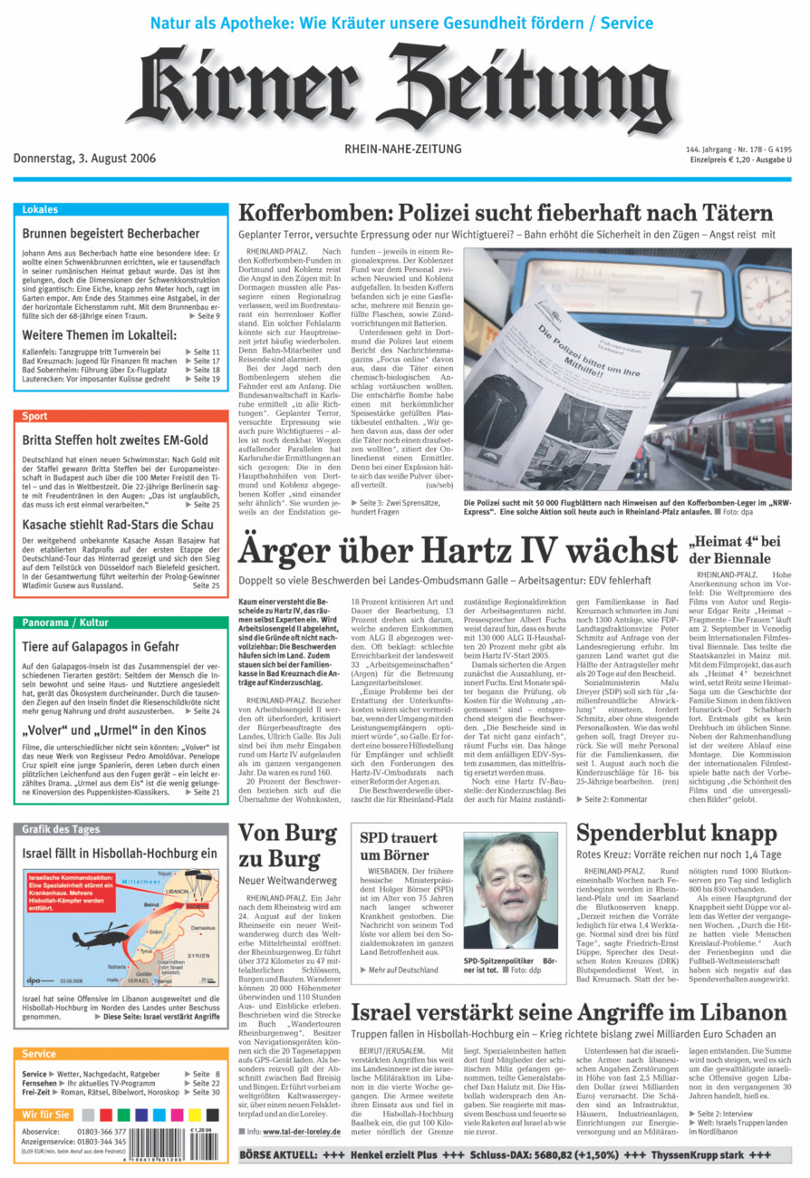 Oeffentlicher Anzeiger Kirn (Archiv) vom Donnerstag, 03.08.2006