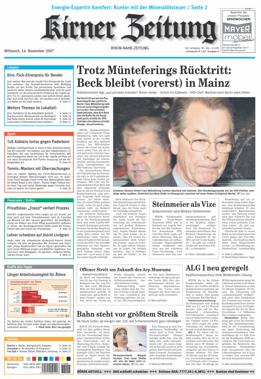 Oeffentlicher Anzeiger Kirn (Archiv) vom Mittwoch, 14.11.2007