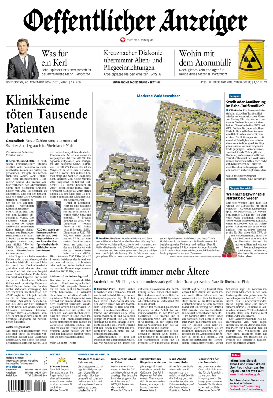 Oeffentlicher Anzeiger Kirn (Archiv) vom Donnerstag, 20.11.2014