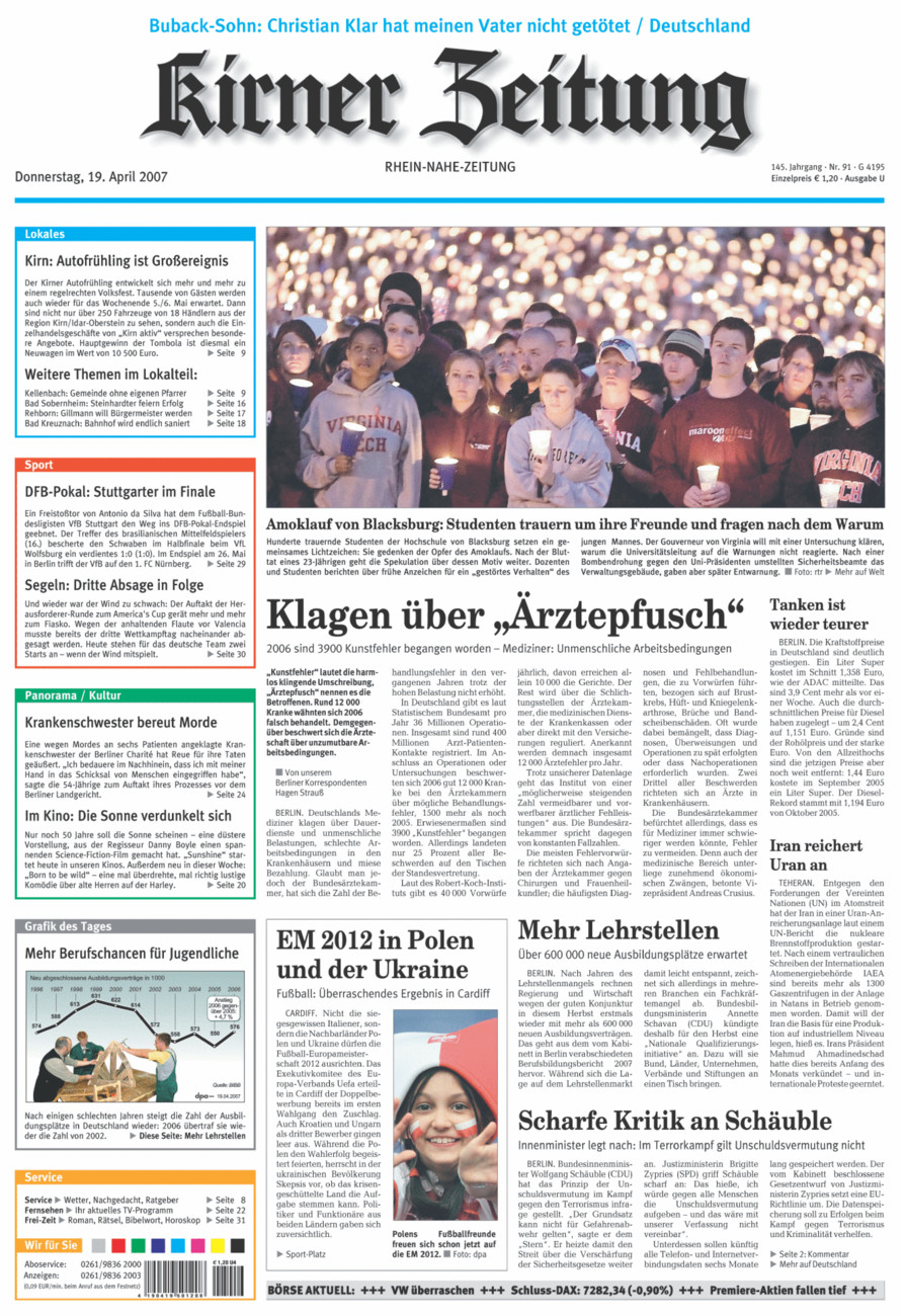 Oeffentlicher Anzeiger Kirn (Archiv) vom Donnerstag, 19.04.2007