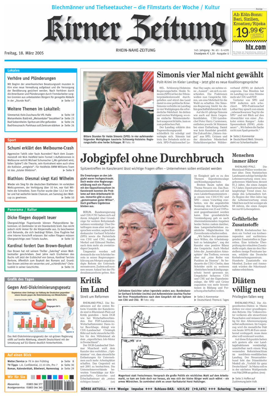 Oeffentlicher Anzeiger Kirn (Archiv) vom Freitag, 18.03.2005