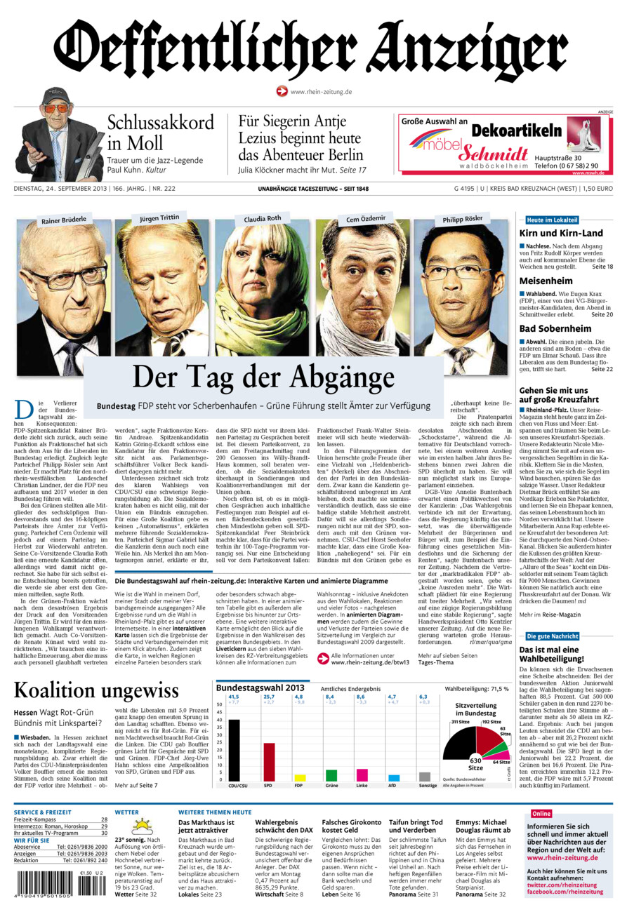 Oeffentlicher Anzeiger Kirn (Archiv) vom Dienstag, 24.09.2013