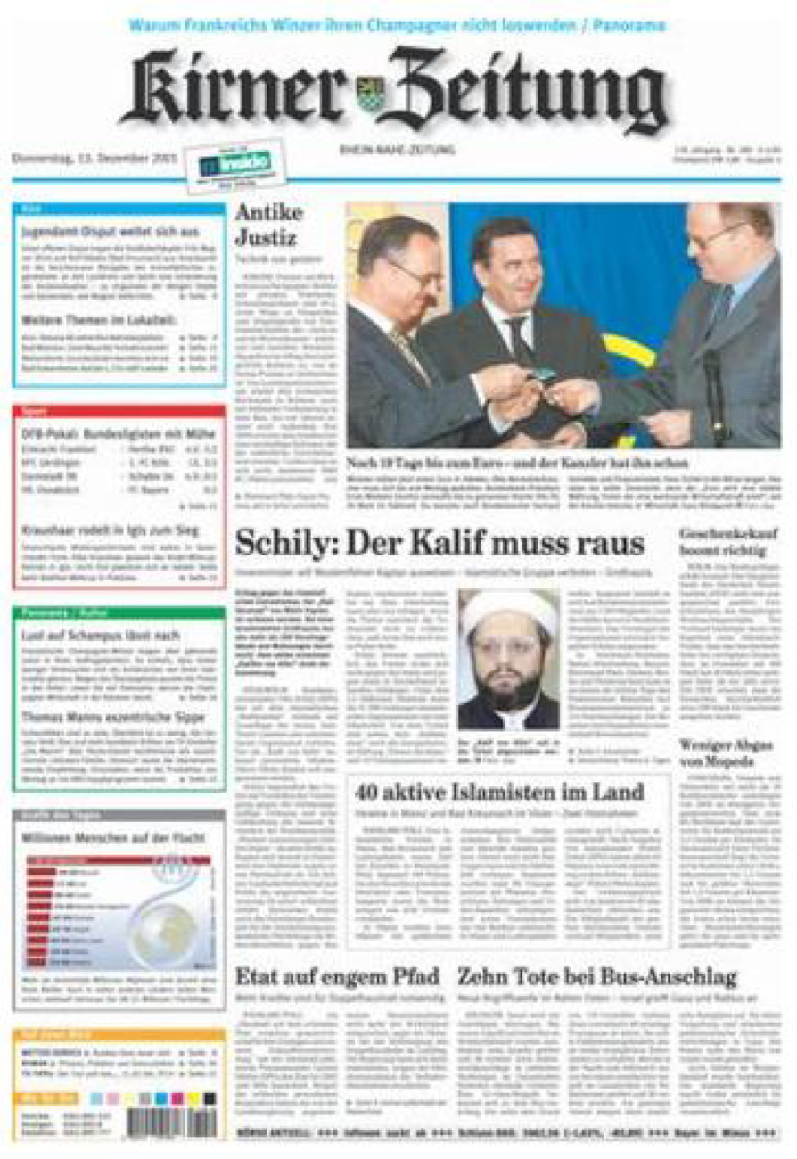 Oeffentlicher Anzeiger Kirn (Archiv) vom Donnerstag, 13.12.2001