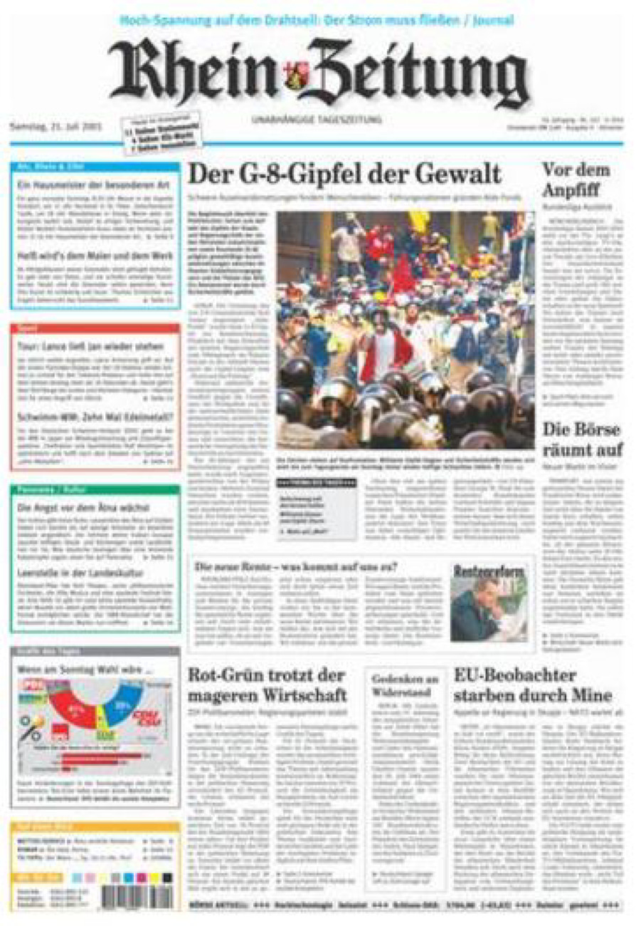 Rhein-Zeitung Kreis Ahrweiler vom Samstag, 21.07.2001