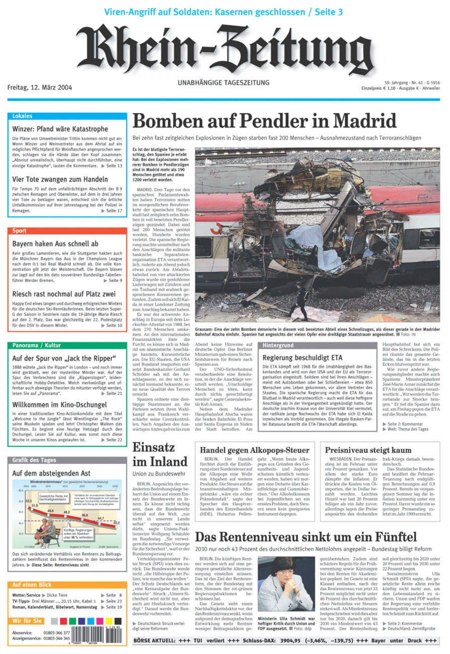 Rhein-Zeitung Kreis Ahrweiler vom Freitag, 12.03.2004