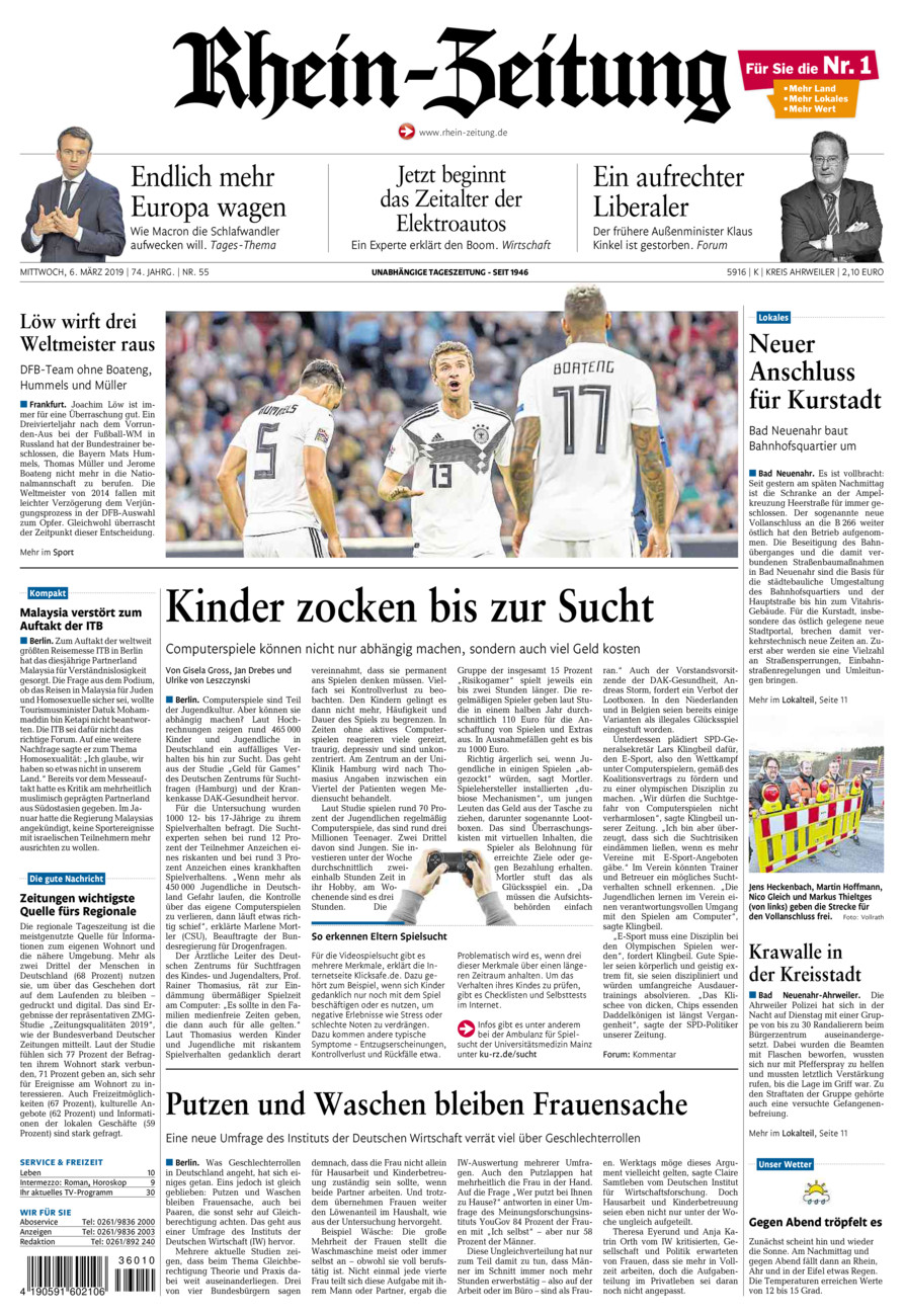 Rhein-Zeitung Kreis Ahrweiler vom Mittwoch, 06.03.2019