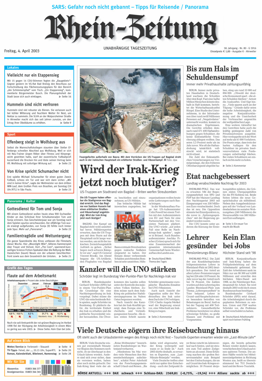Rhein-Zeitung Kreis Ahrweiler vom Freitag, 04.04.2003