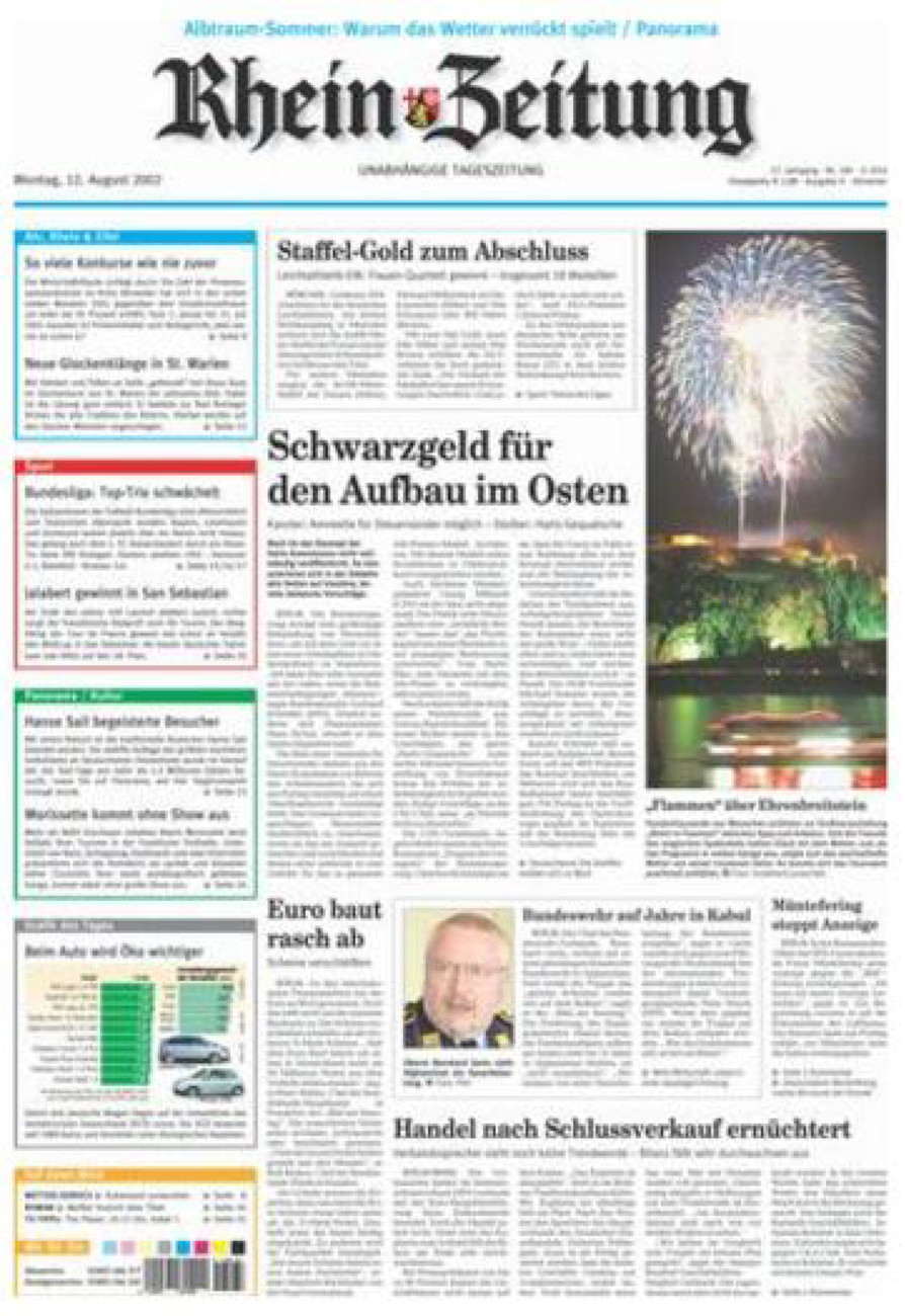 Rhein-Zeitung Kreis Ahrweiler vom Montag, 12.08.2002
