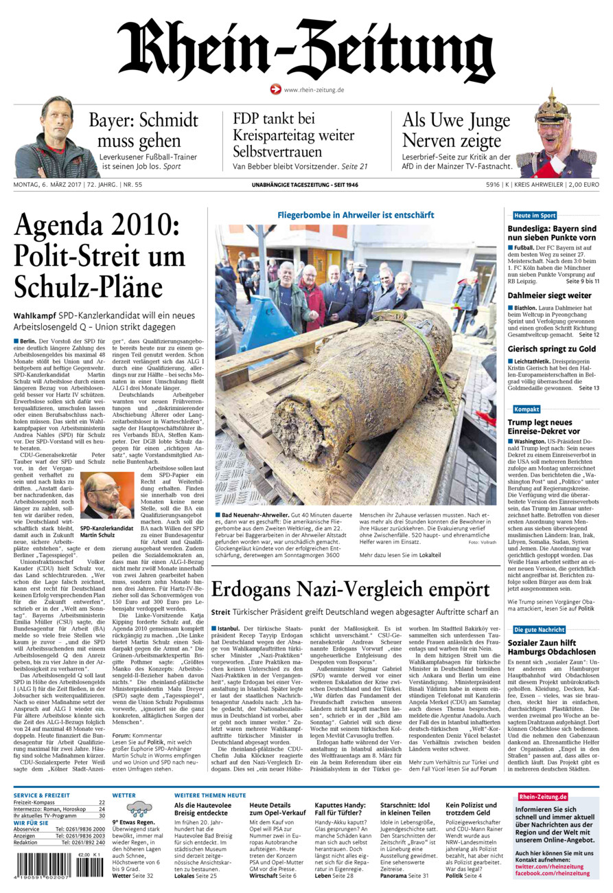 Rhein-Zeitung Kreis Ahrweiler vom Montag, 06.03.2017