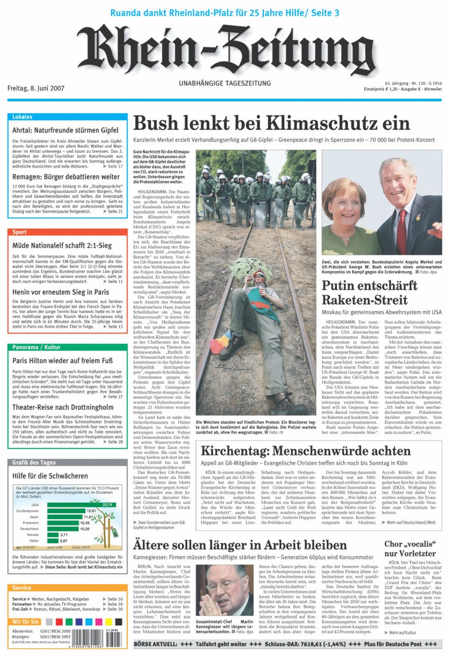 Rhein-Zeitung Kreis Ahrweiler vom Freitag, 08.06.2007