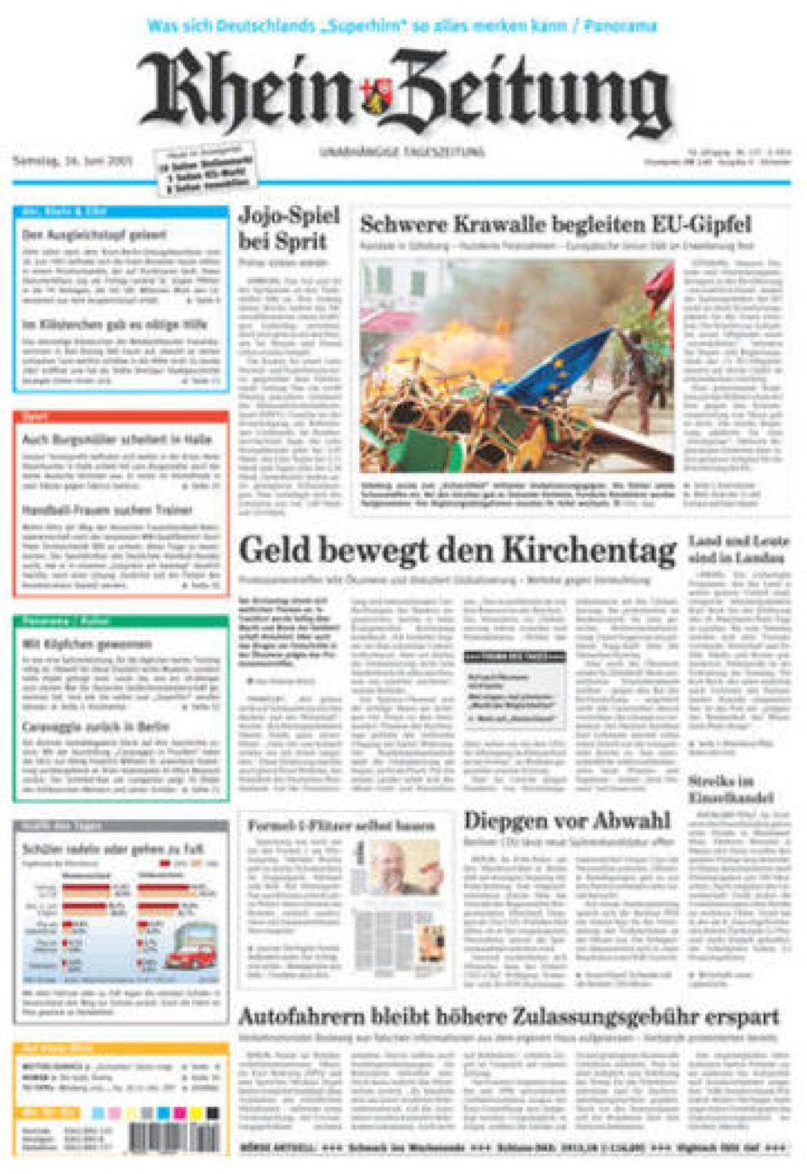 Rhein-Zeitung Kreis Ahrweiler vom Samstag, 16.06.2001