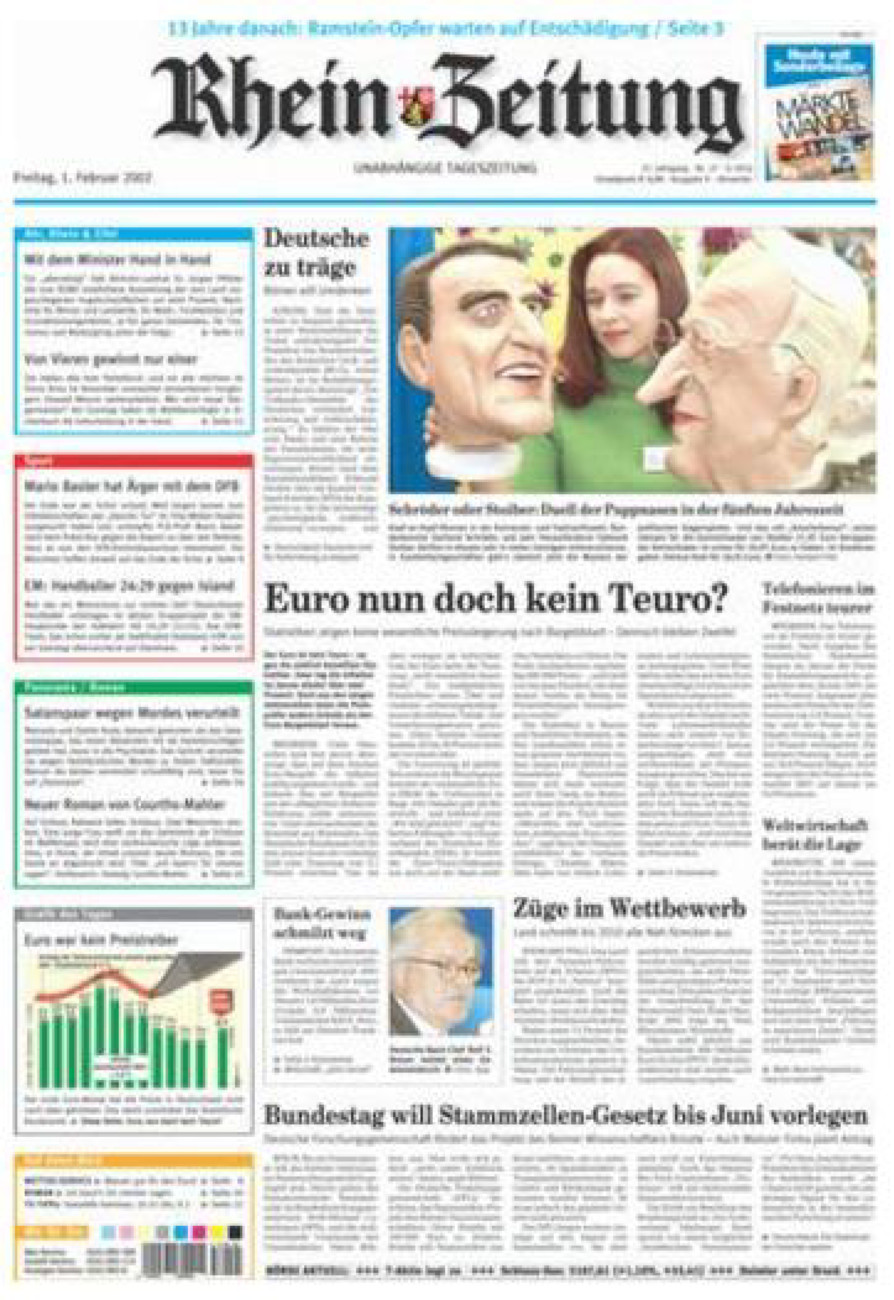 Rhein-Zeitung Kreis Ahrweiler vom Freitag, 01.02.2002
