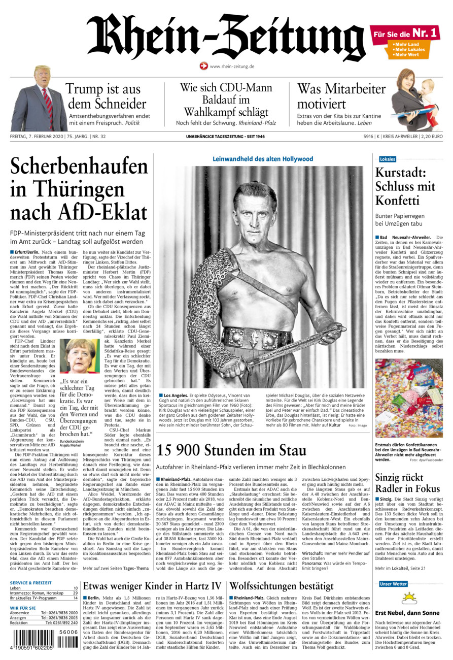 Rhein-Zeitung Kreis Ahrweiler vom Freitag, 07.02.2020