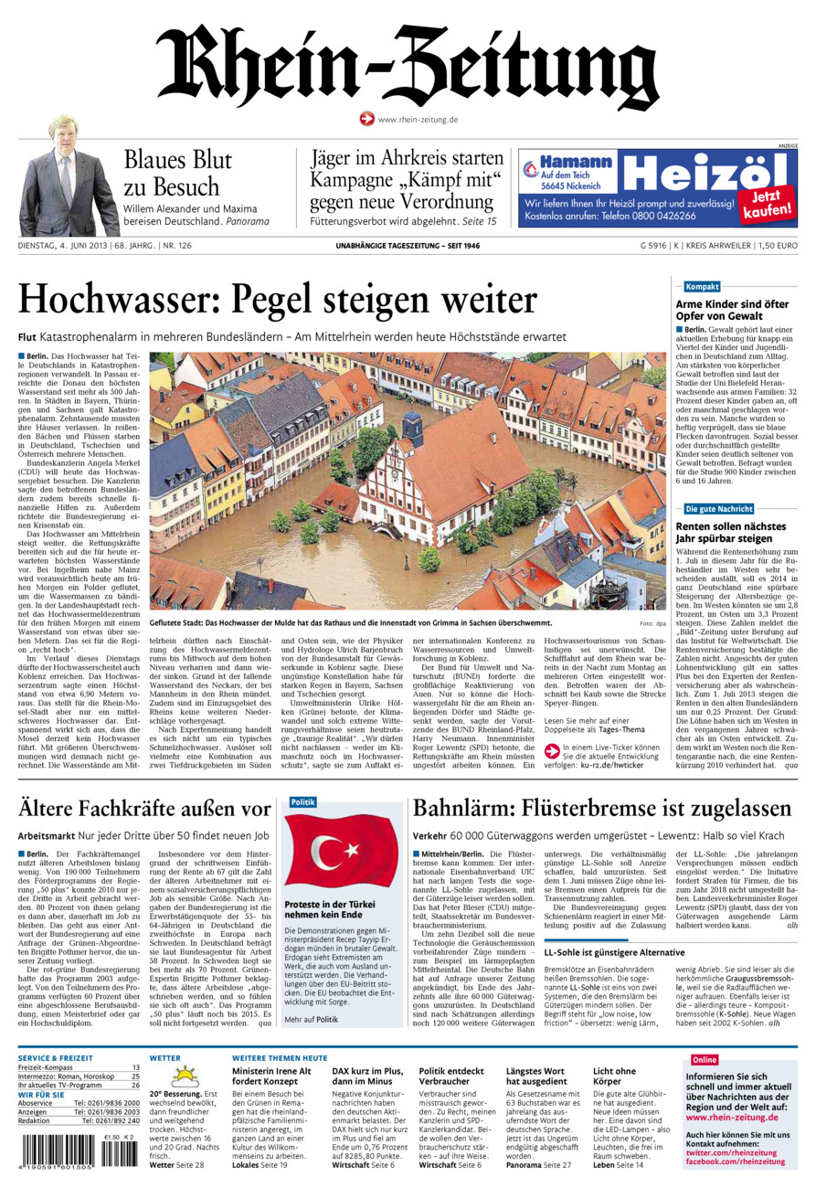 Rhein-Zeitung Kreis Ahrweiler vom Dienstag, 04.06.2013