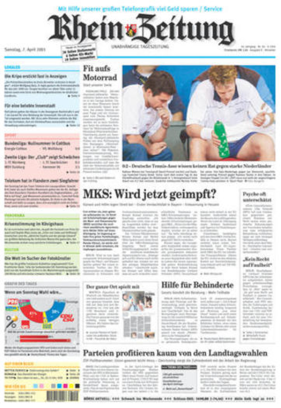Rhein-Zeitung Kreis Ahrweiler vom Samstag, 07.04.2001