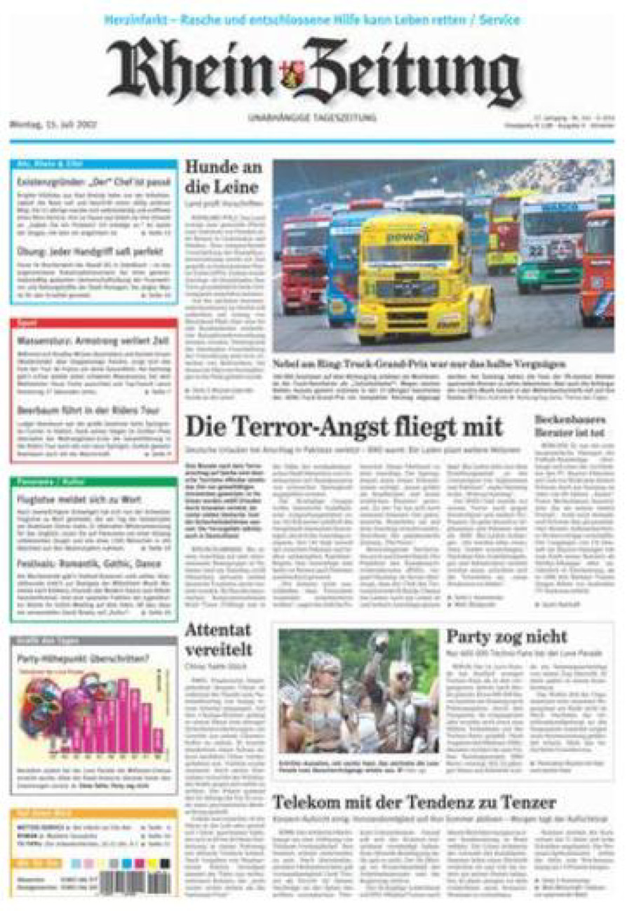 Rhein-Zeitung Kreis Ahrweiler vom Montag, 15.07.2002