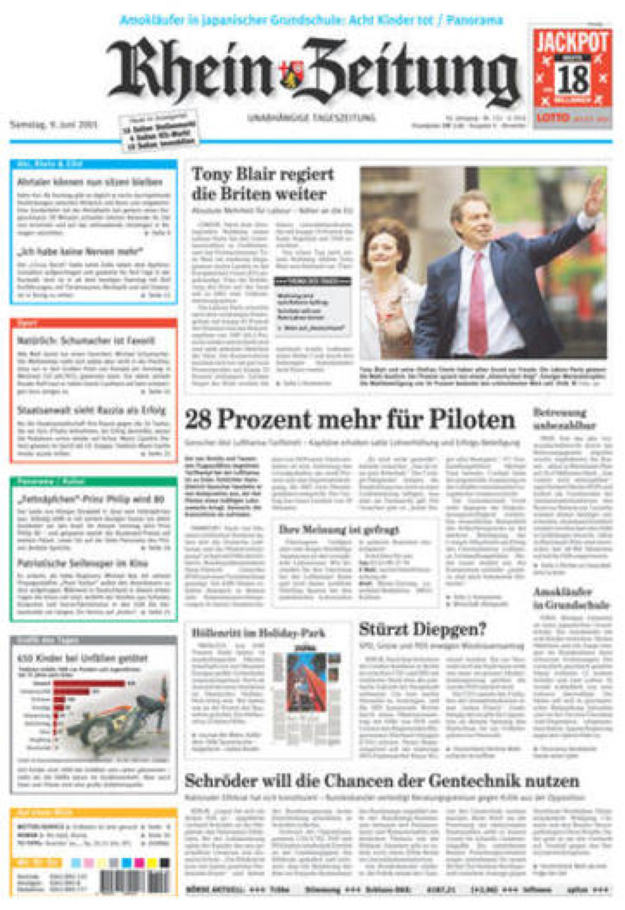 Rhein-Zeitung Kreis Ahrweiler vom Samstag, 09.06.2001