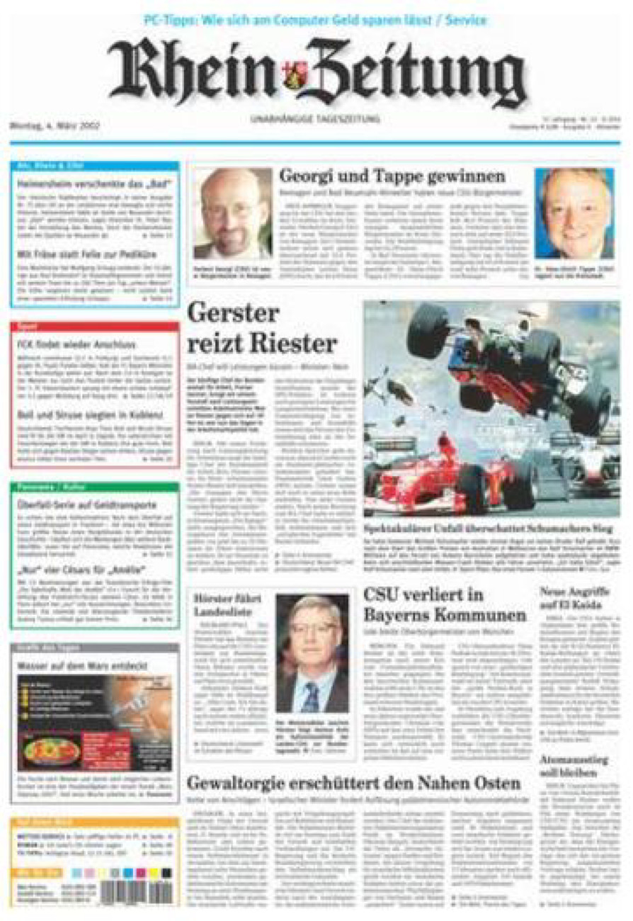 Rhein-Zeitung Kreis Ahrweiler vom Montag, 04.03.2002