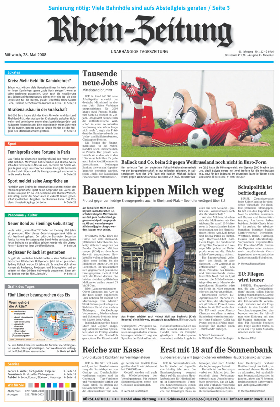Rhein-Zeitung Kreis Ahrweiler vom Mittwoch, 28.05.2008