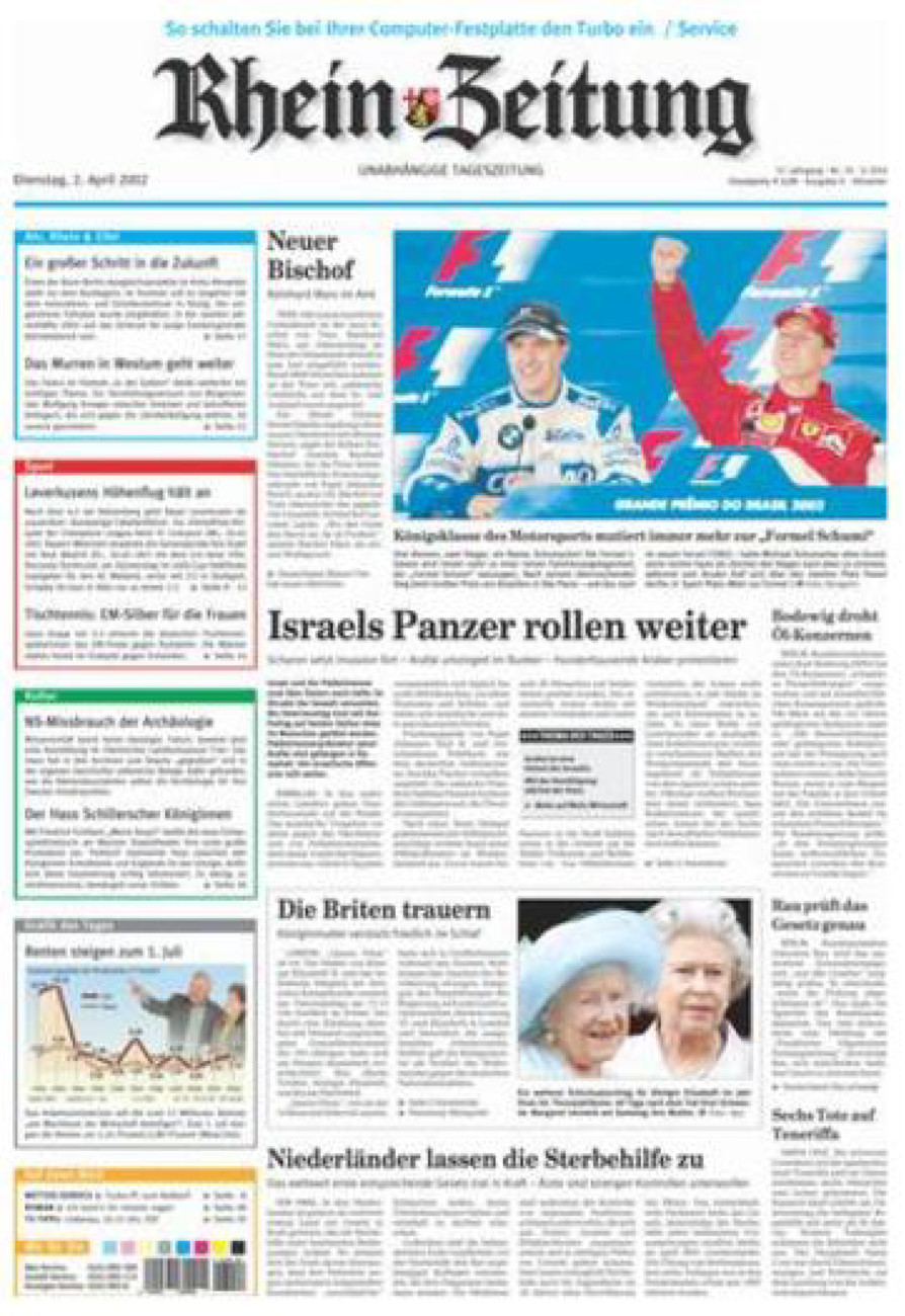 Rhein-Zeitung Kreis Ahrweiler vom Dienstag, 02.04.2002