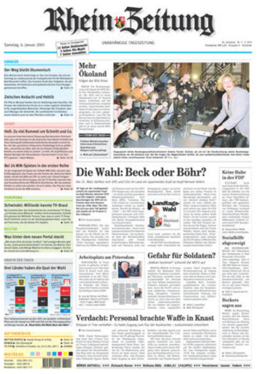Rhein-Zeitung Kreis Ahrweiler vom Samstag, 06.01.2001