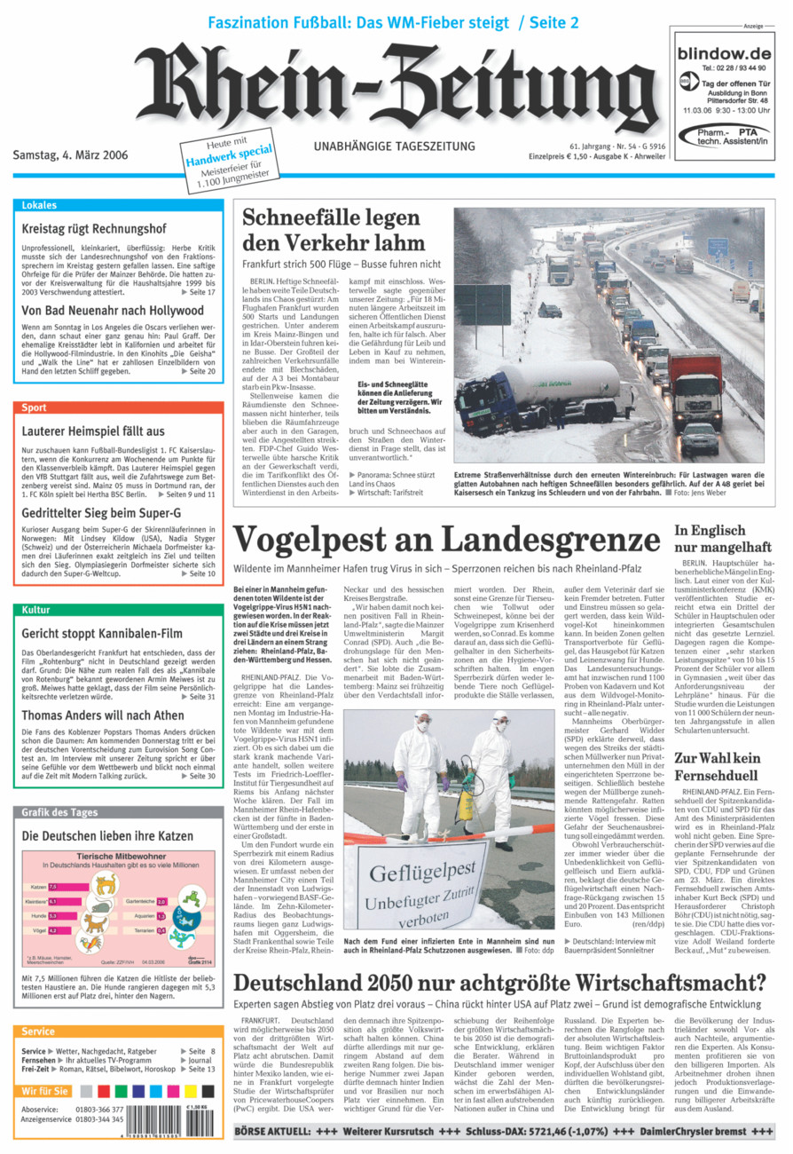 Rhein-Zeitung Kreis Ahrweiler vom Samstag, 04.03.2006