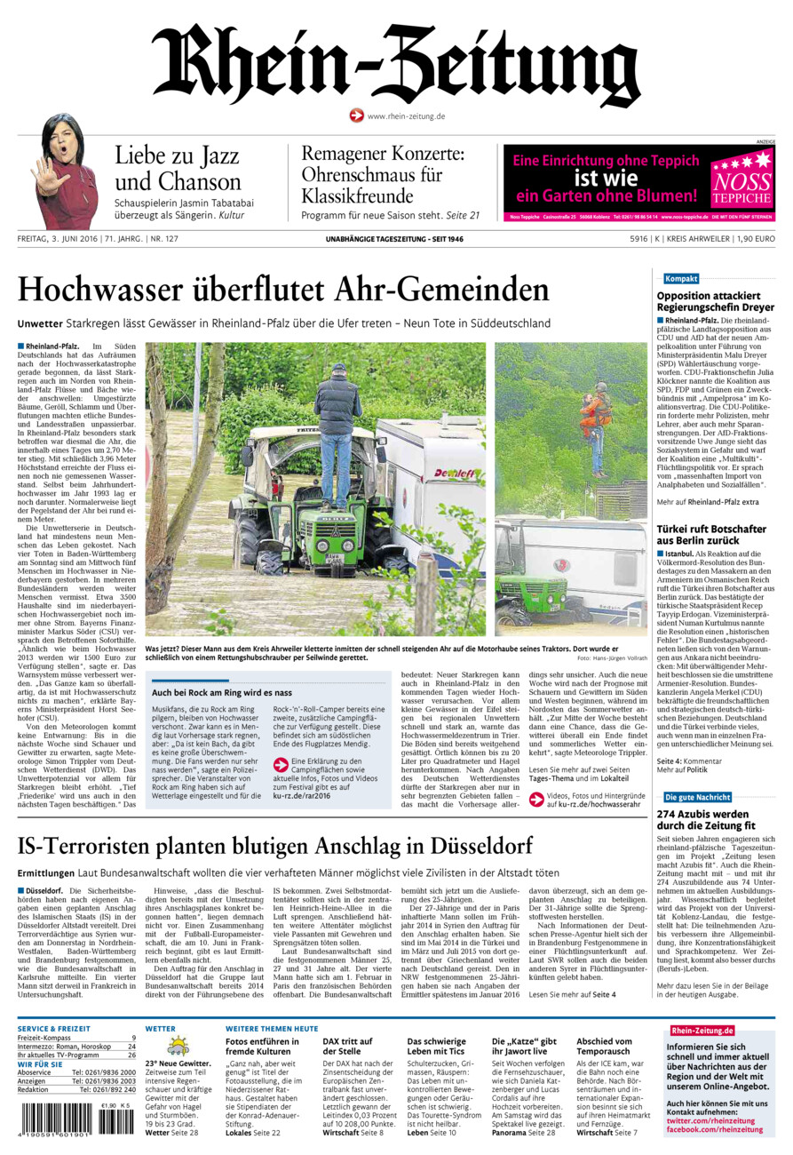 Rhein-Zeitung Kreis Ahrweiler vom Freitag, 03.06.2016