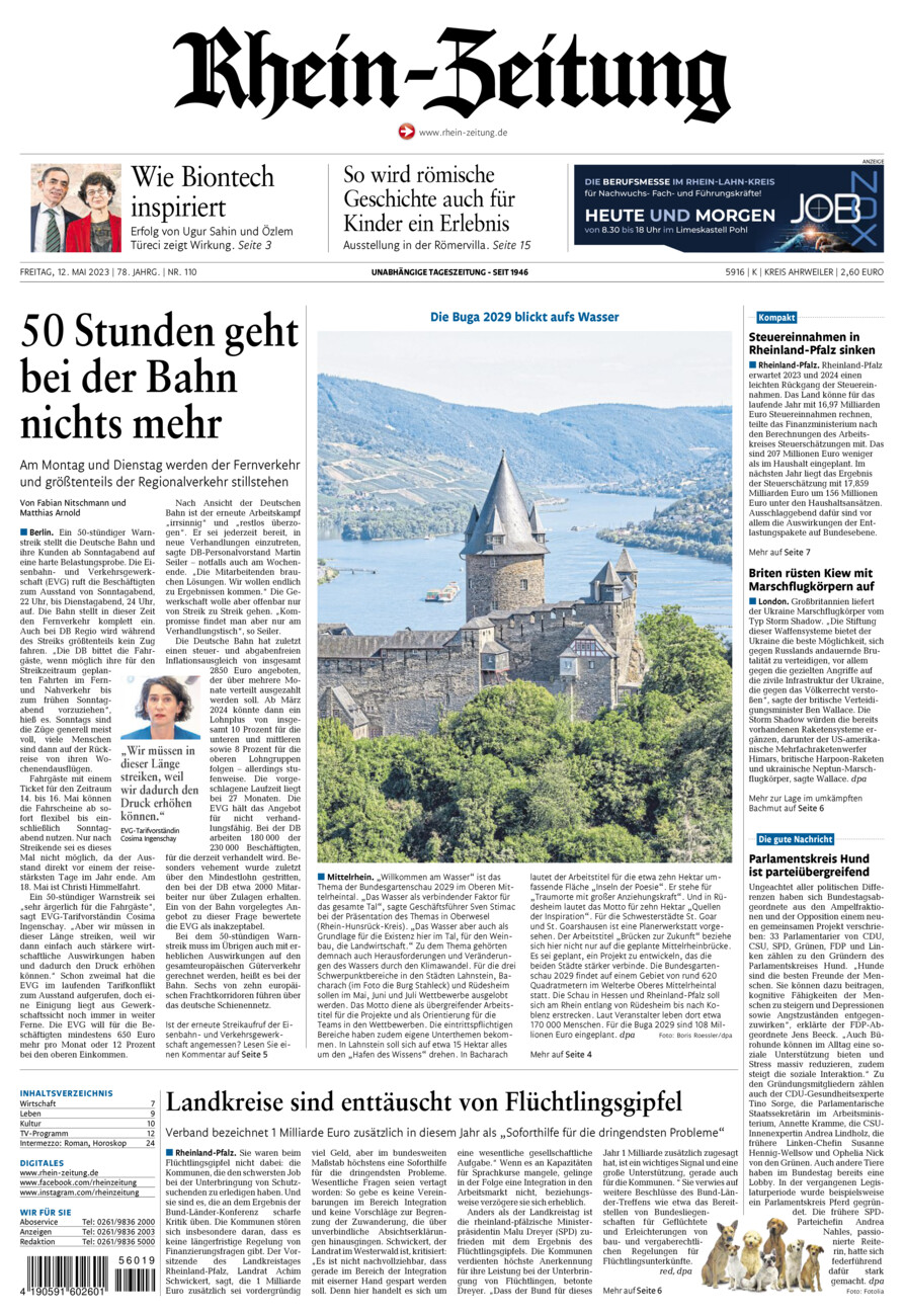 Rhein-Zeitung Kreis Ahrweiler vom Freitag, 12.05.2023