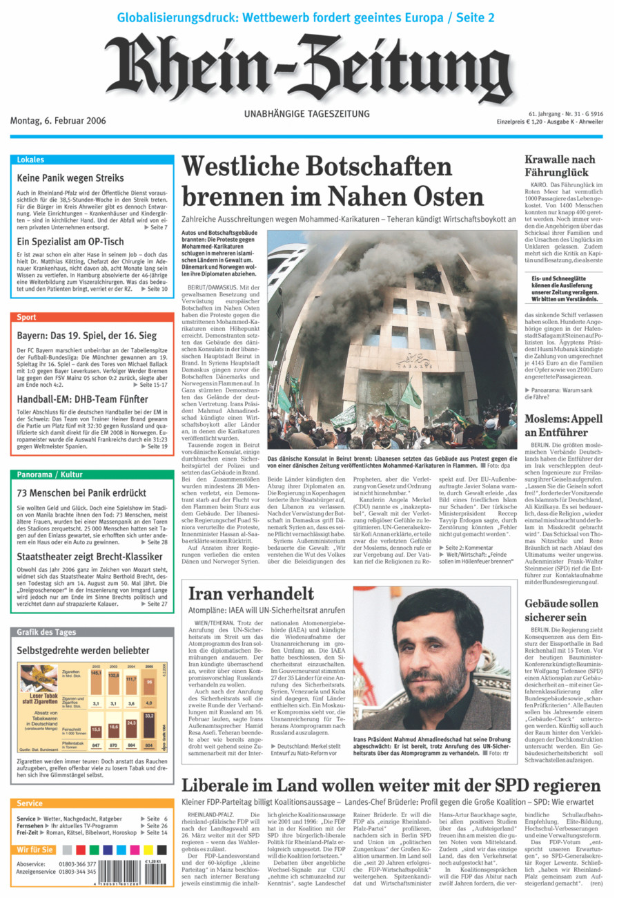 Rhein-Zeitung Kreis Ahrweiler vom Montag, 06.02.2006