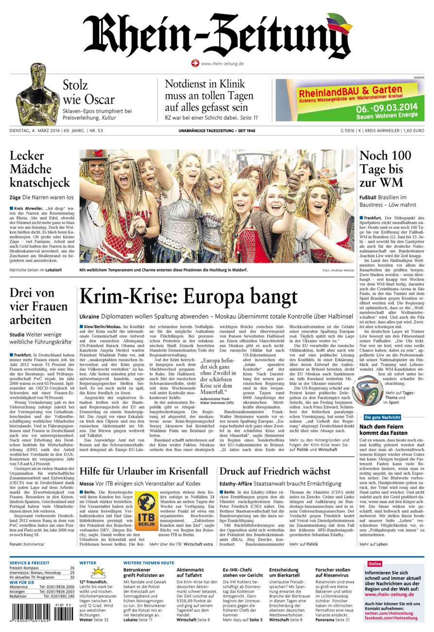 Rhein-Zeitung Kreis Ahrweiler vom Dienstag, 04.03.2014