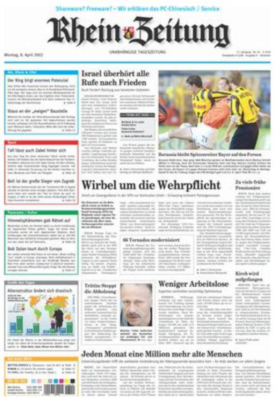 Rhein-Zeitung Kreis Ahrweiler vom Montag, 08.04.2002
