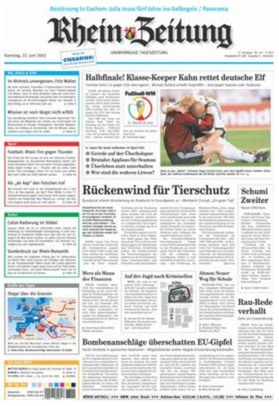 Rhein-Zeitung Kreis Ahrweiler vom Samstag, 22.06.2002