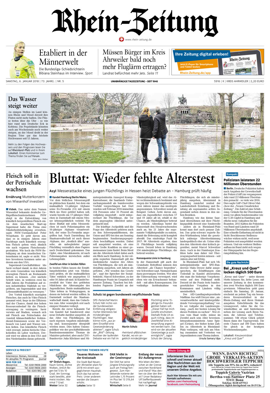 Rhein-Zeitung Kreis Ahrweiler vom Samstag, 06.01.2018