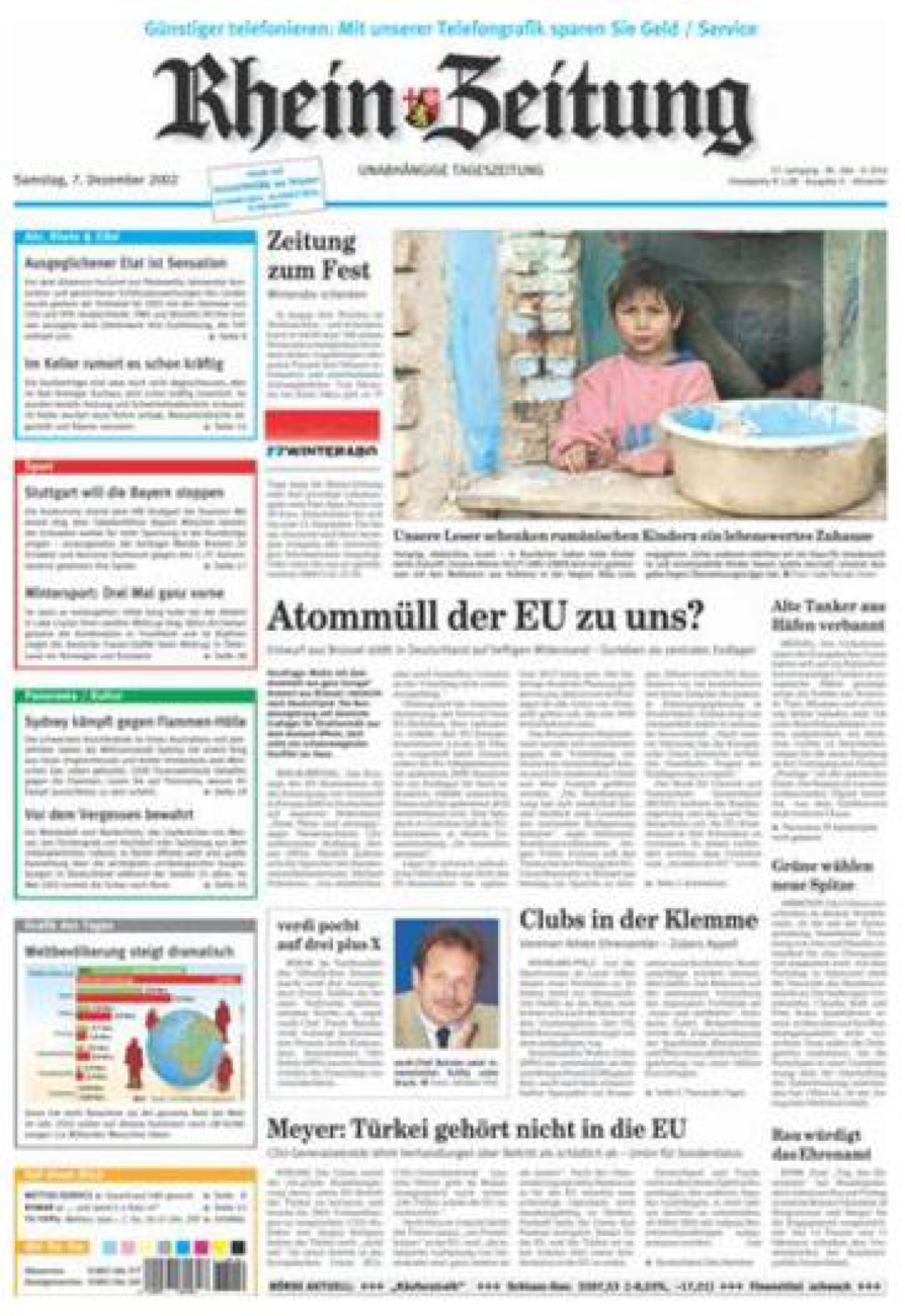 Rhein-Zeitung Kreis Ahrweiler vom Samstag, 07.12.2002