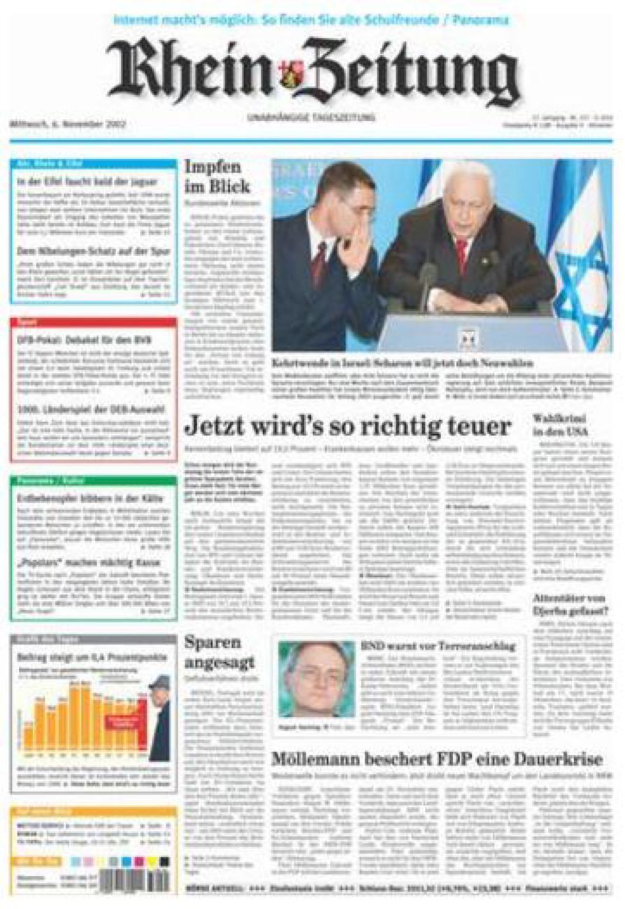 Rhein-Zeitung Kreis Ahrweiler vom Mittwoch, 06.11.2002